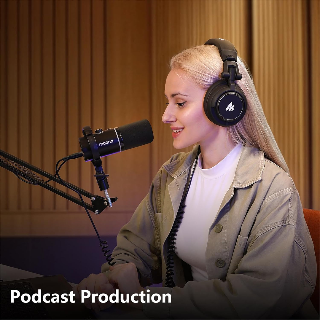 MAONO AU-MH601 50MM Drivers Fones de ouvido de estúdio 9