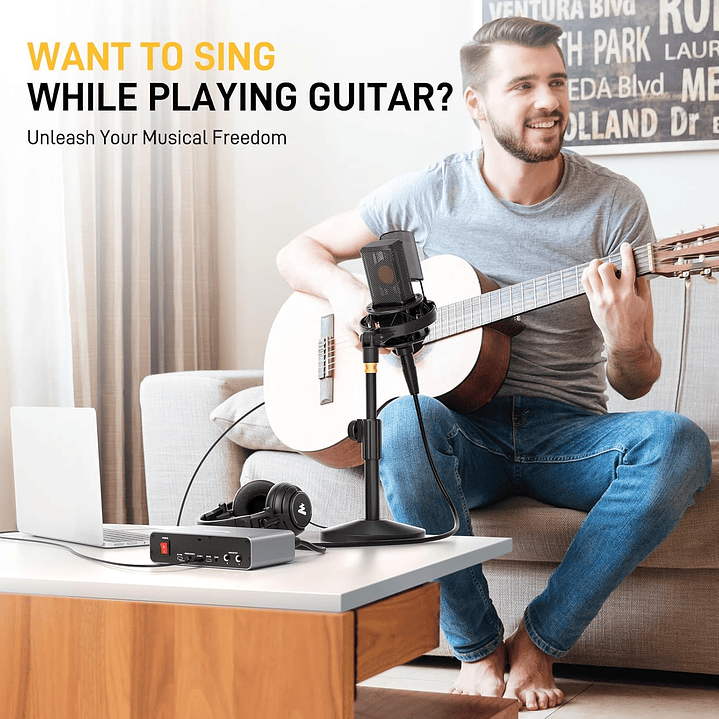 Maono PS-22 Interface de áudio 5