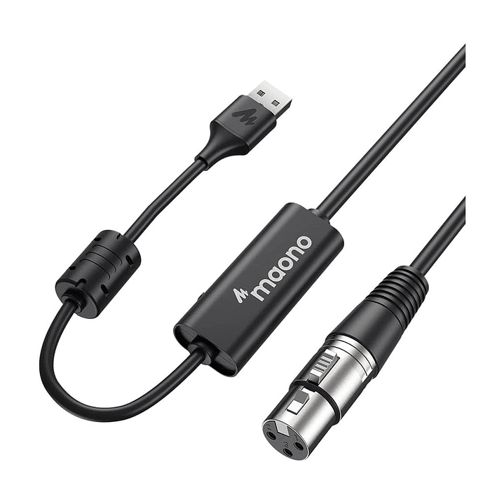 Maono AU-XU01 Cabo de microfone 10FT USB para XLR 1
