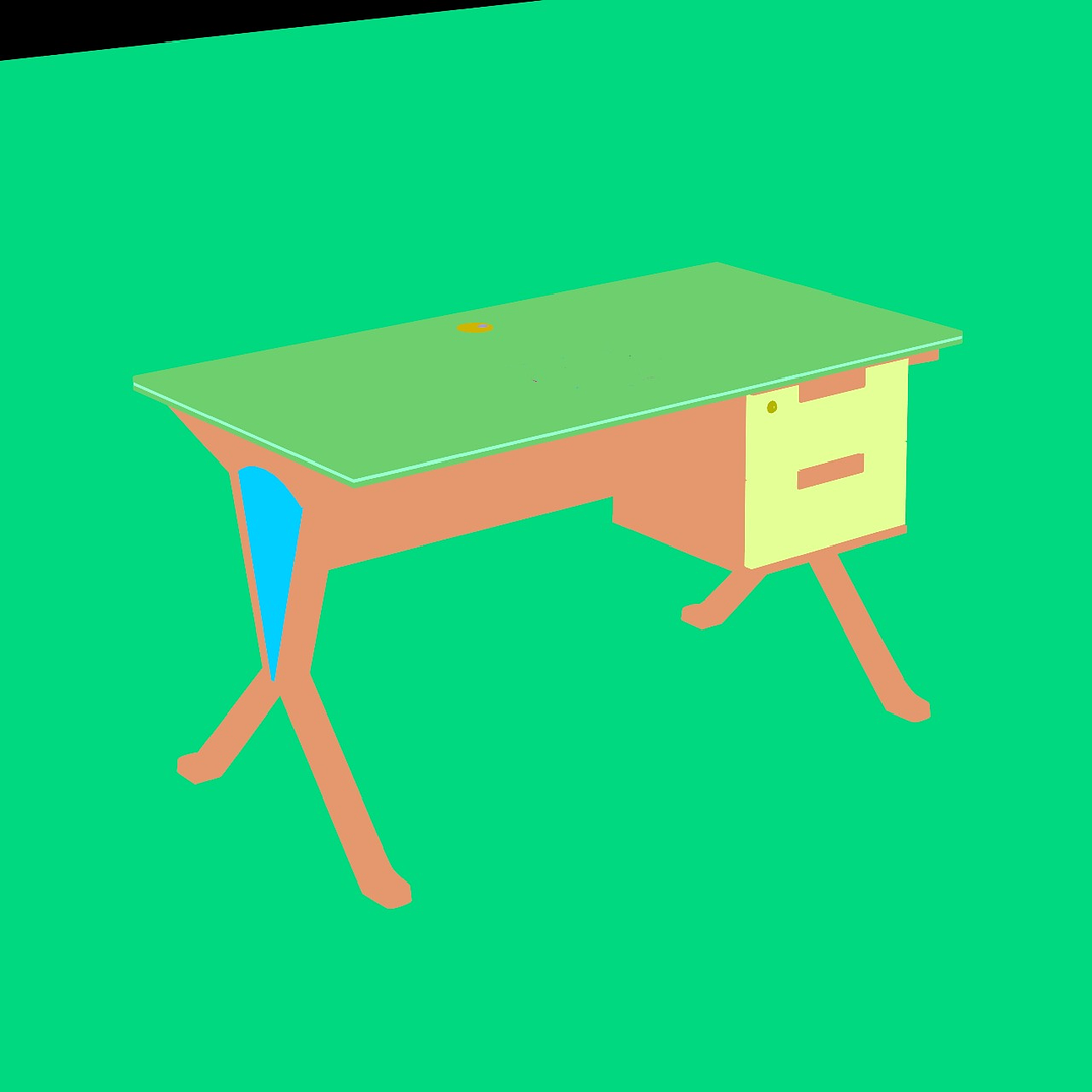 Secretária 22-AD33 E1 Melamine 25mm Desktop 2