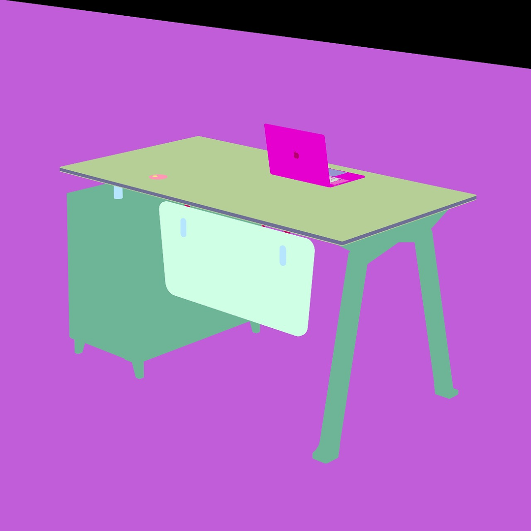 Secretária TH-102 Tempered Glass 2