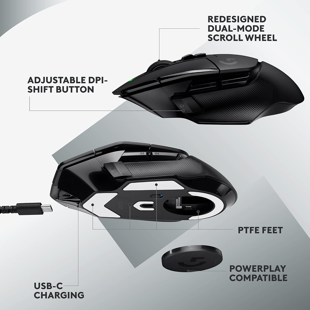 Logitech G502 X Lightspeed Wireless Gaming Mouse 5