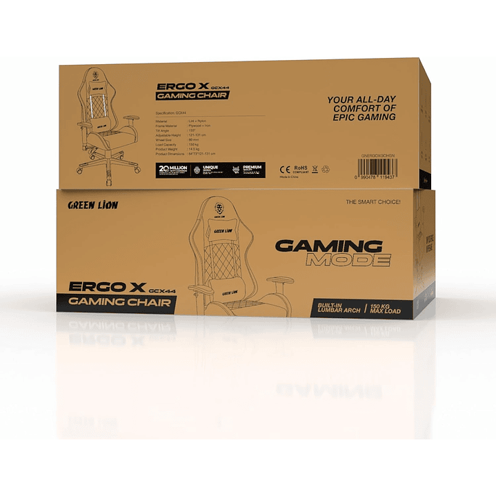 Cadeira Gamer Green Lion ERGO X GCX44 4