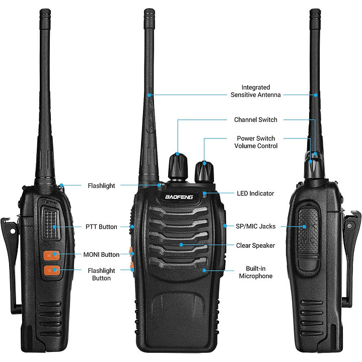 Baofeng Walkie Talkies BF-888s 8