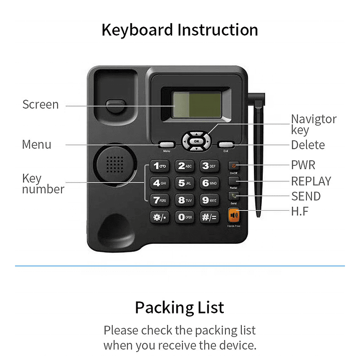 Telefone Fixo GSM Wireless FWP 6588 3