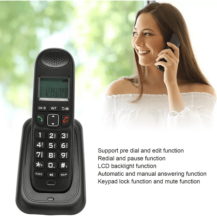 Telefone Sem Fio D1003 Cordless Phone 3