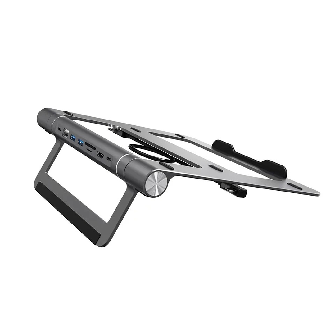 Suporte Para Laptop WIWU A821CH Com Docking Station USB-C 8 em 1  2