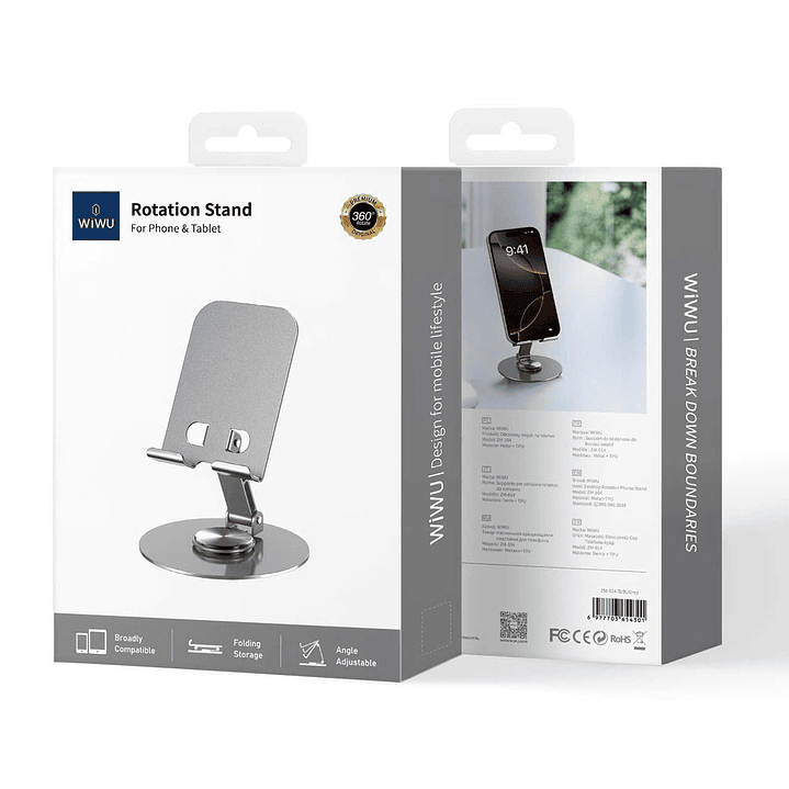 Suporte Giratório Para Telefone De Mesa WiWU 360 ZM-014 5