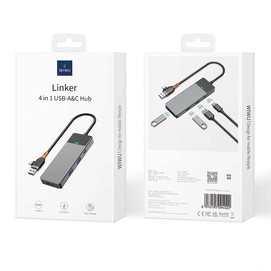 WiWU Linker 431C Type C Hub 6