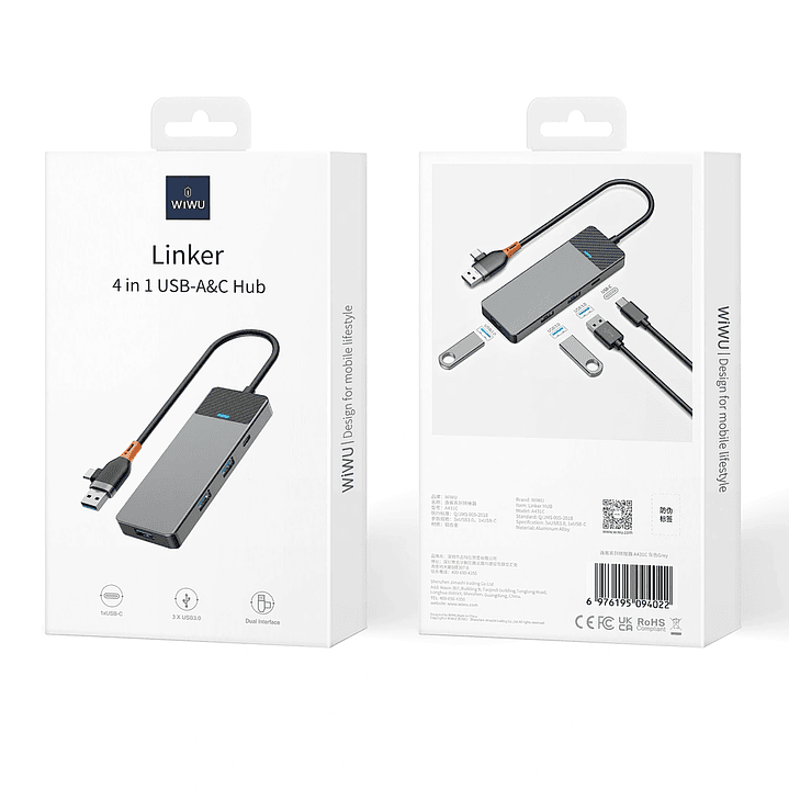 WiWU Linker 431C Type C Hub 6
