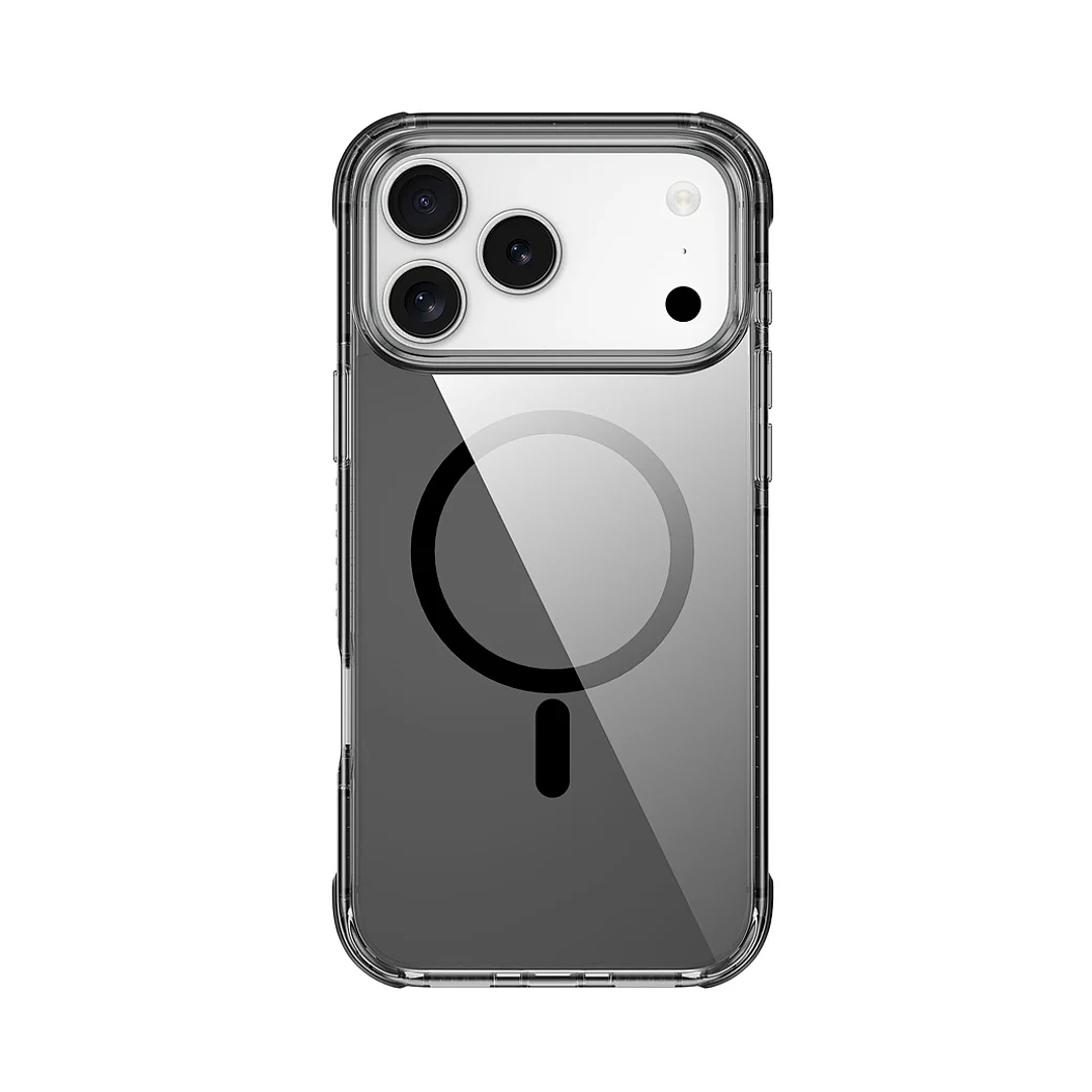 WiWU HCC-203 Hybrid Magnetic Clear Case 3D Armor Triple Layer Shockproof Cover for IP17 Pro Max 6.9