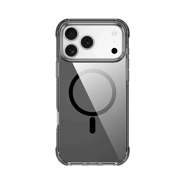 WiWU HCC-203 Hybrid Magnetic Clear Case 3D Armor Triple Layer Shockproof Cover for IP17 Pro Max 6.9