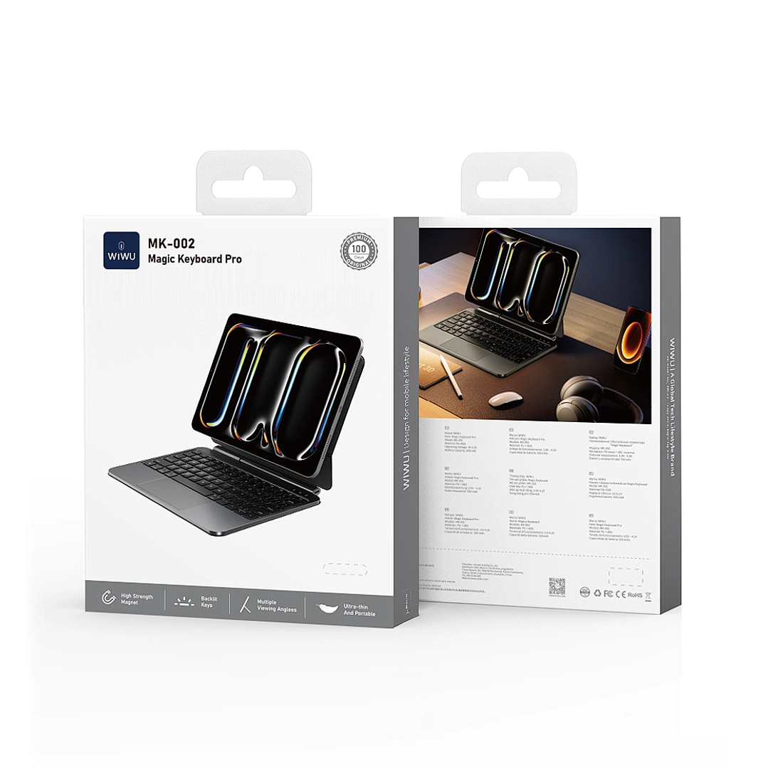 WIWU Magic Keyboard MK-002 Pro Strong Magnetic Attached Lightweight Tablet Keyboard Case MK-002 8