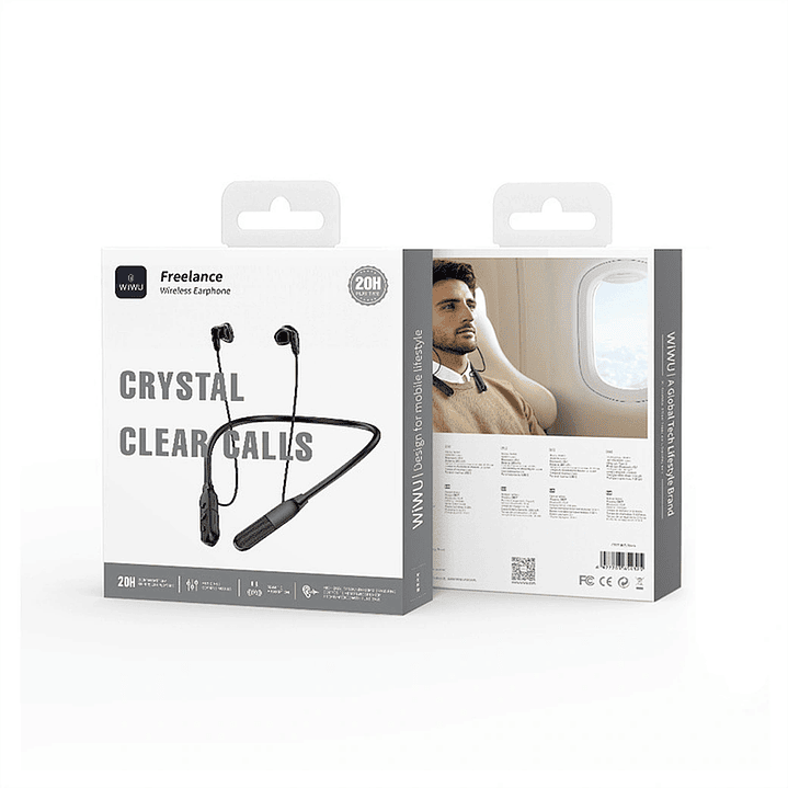 WIWU Freelance GB07 Neckband Bluetooth Earphones with 20H Playtime and Type-C Charging GB07 7