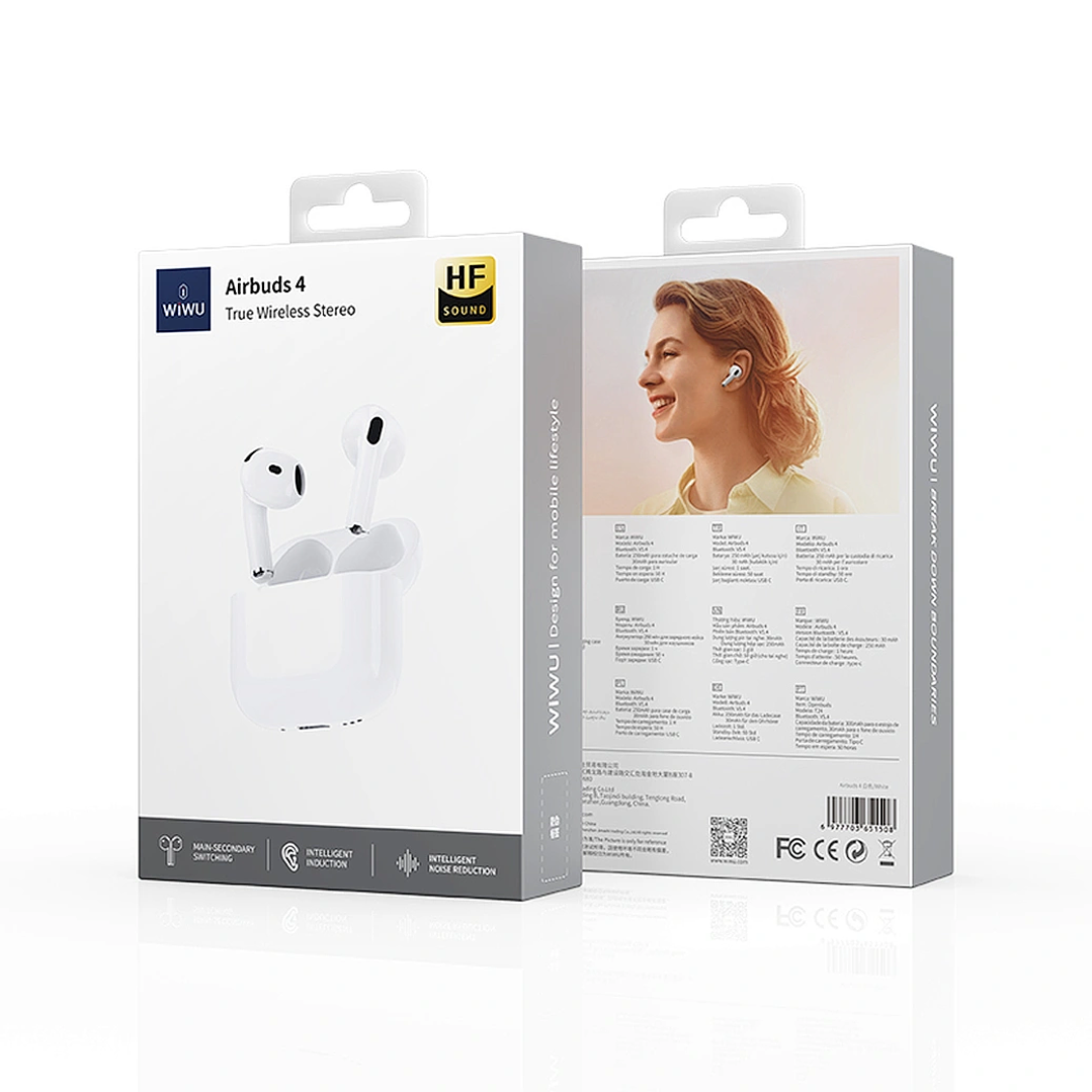 WIWU 2024 NEW GEN 4 AIR Buds TWS Wireless Headset Earbuds Pro 2 ANC 7