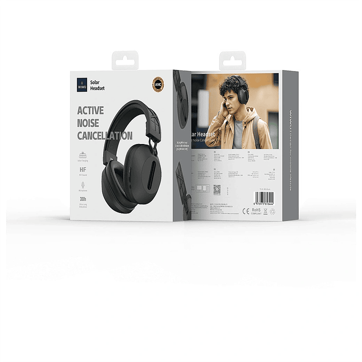 WIWU TD-06 Solar Wireless Headphones  4