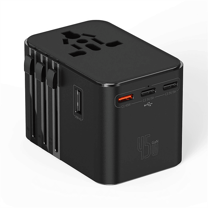 WIWU 45W GaN Universal Plug Adapter 2C+2*USB Wi-UA006 1