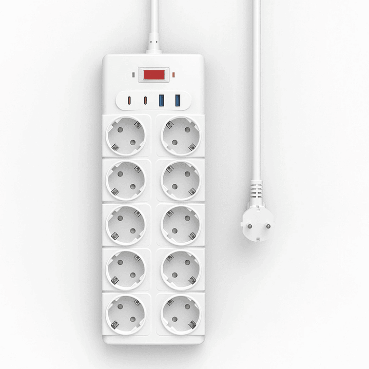 WIWU Wi-S008 PS1042 20W GaN 14 in 1 High Capacity Power Strip 2