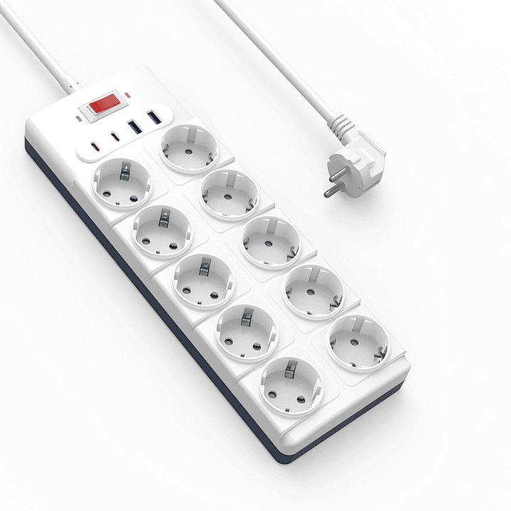 WIWU Wi-S008 PS1042 20W GaN 14 in 1 High Capacity Power Strip 1