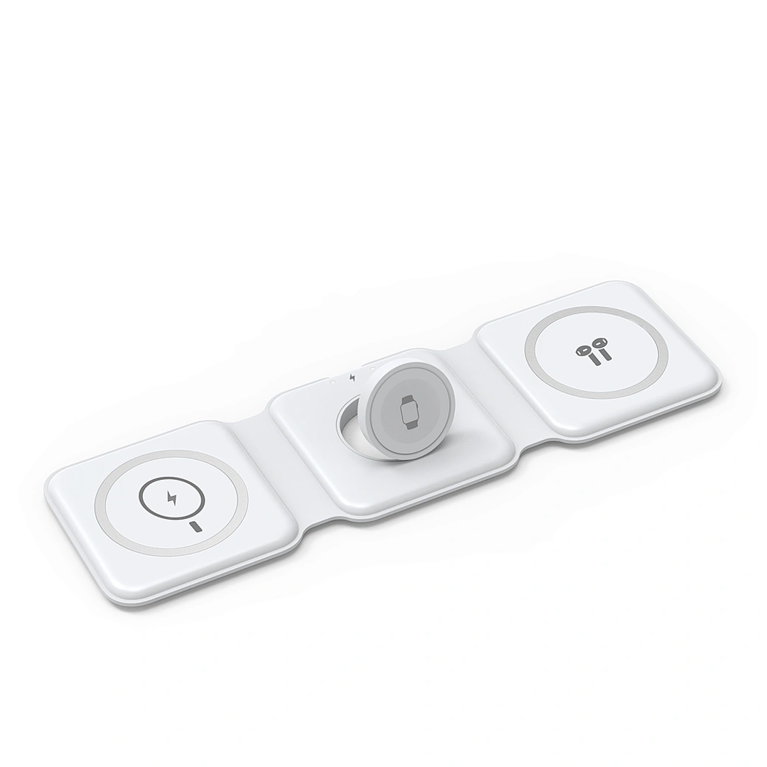 WIWU Foldable 3-in-1 Wireless MagSafe Charger Fast Charging For Iphone M6 1