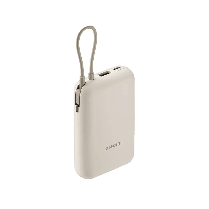 Xiaomi Power Bank 10000mAh (Integrated Cable) Tan 1