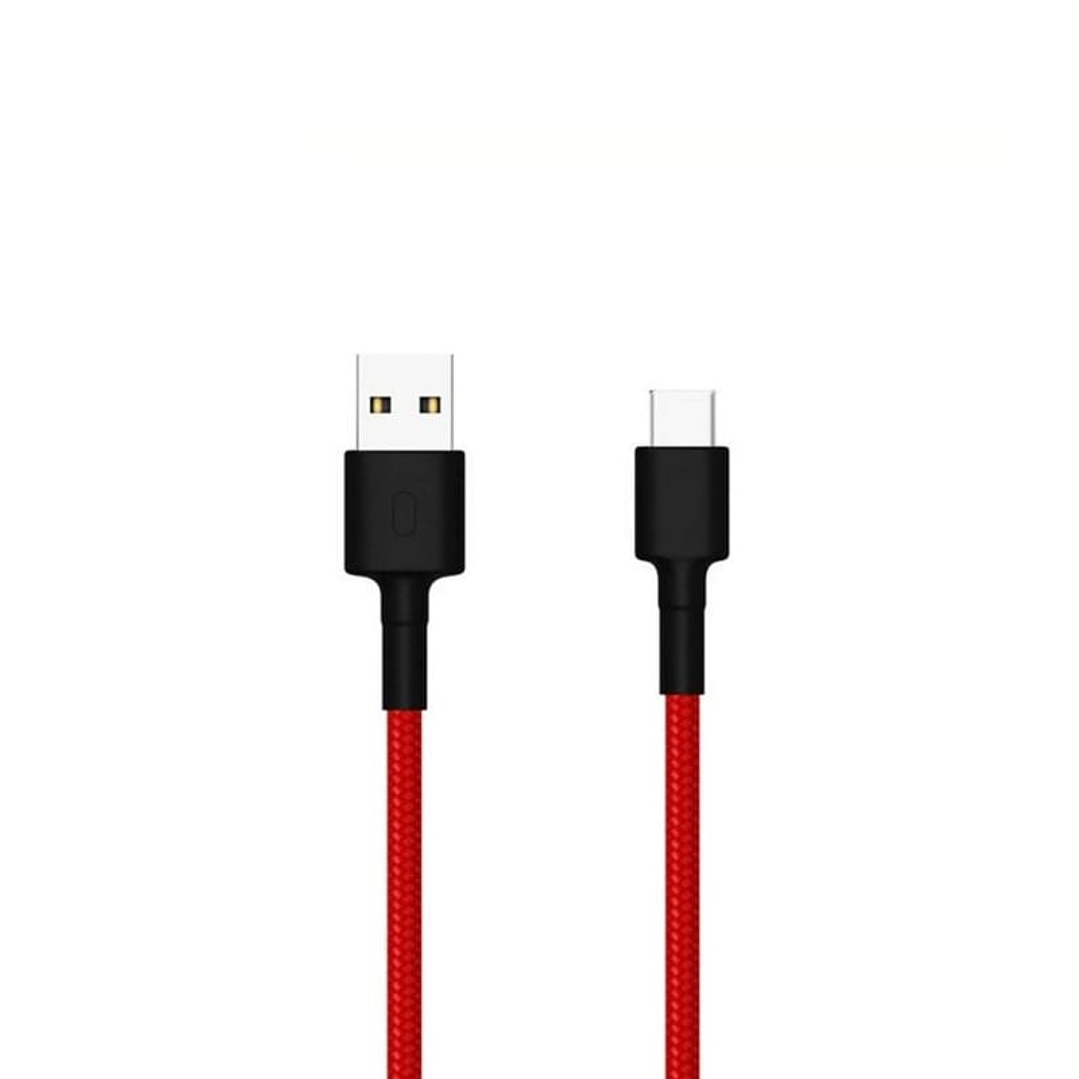 Cabo Xiaomi Braided USB Type-C (1M) Red 1