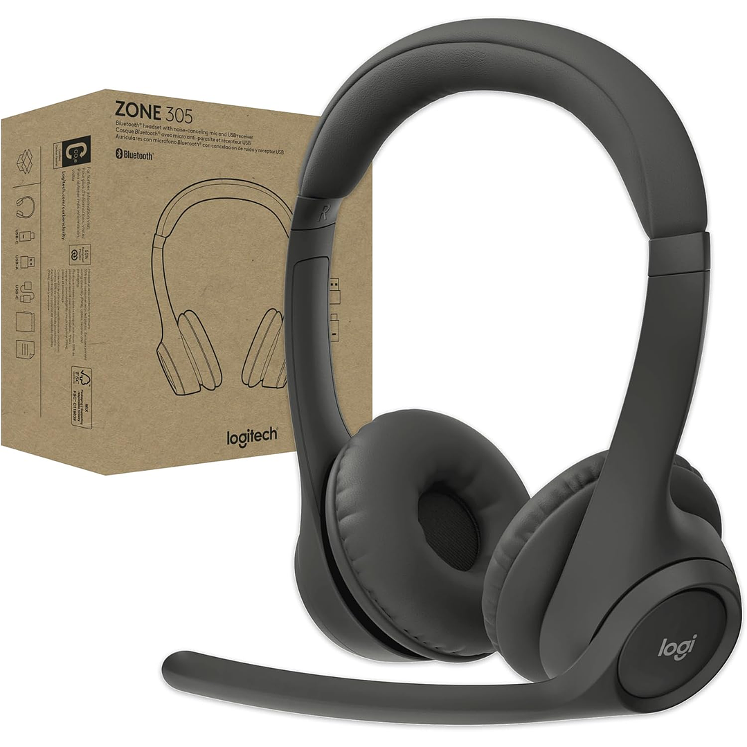 Logitech Zone 305 Teams Wireless Headset  9