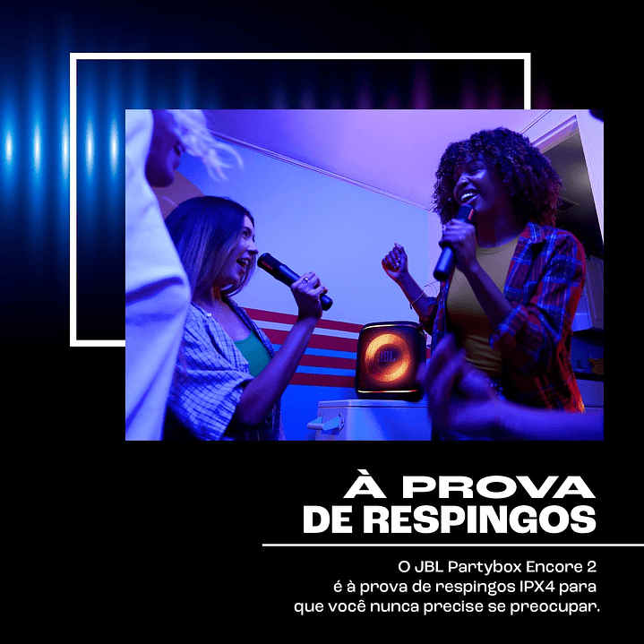 JBL Partybox Encore Essential 2 com Microfone 6