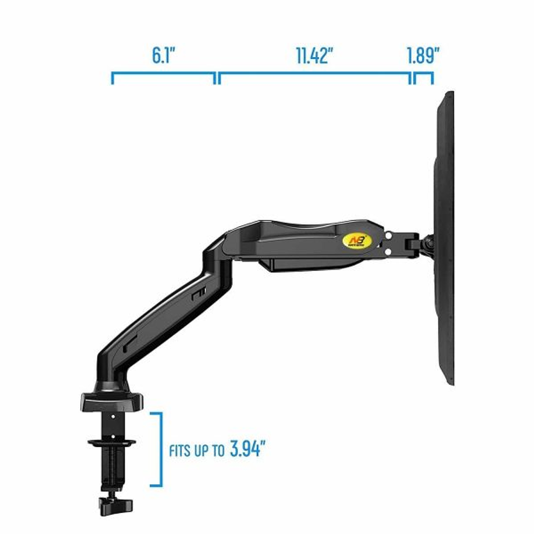 North Bayou - Dual Arm Mount For 17″- 27″ Monitors (F160) 3