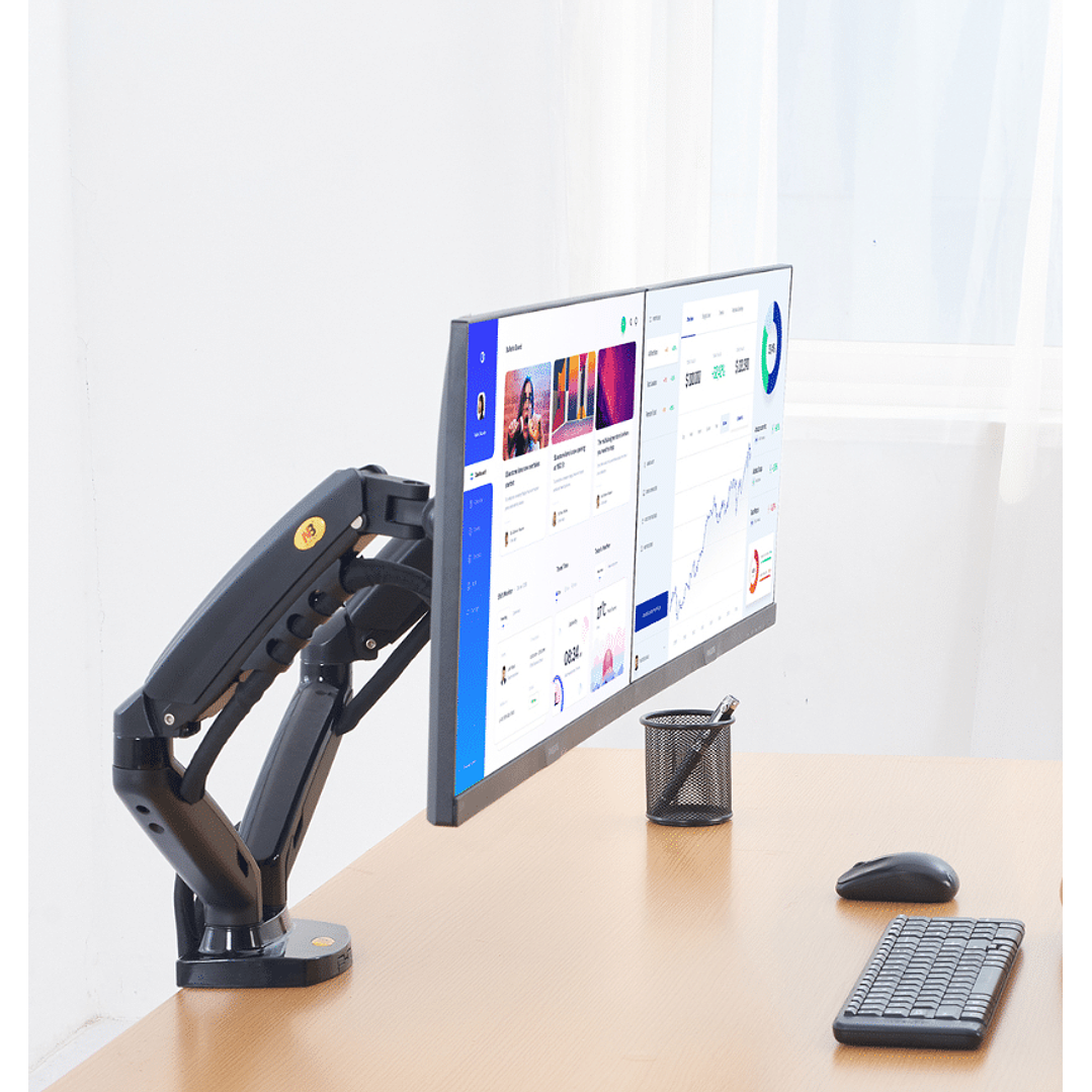 North Bayou - Dual Arm Mount For 17″- 27″ Monitors (F160) 6
