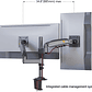 North Bayou - Dual Arm Mount For 17″- 27″ Monitors (H180) - Thumbnail 2