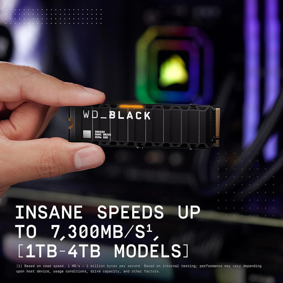 WD_BLACK SN850X 2TB NVMe SSD Heatsink (PC/PS5) 3