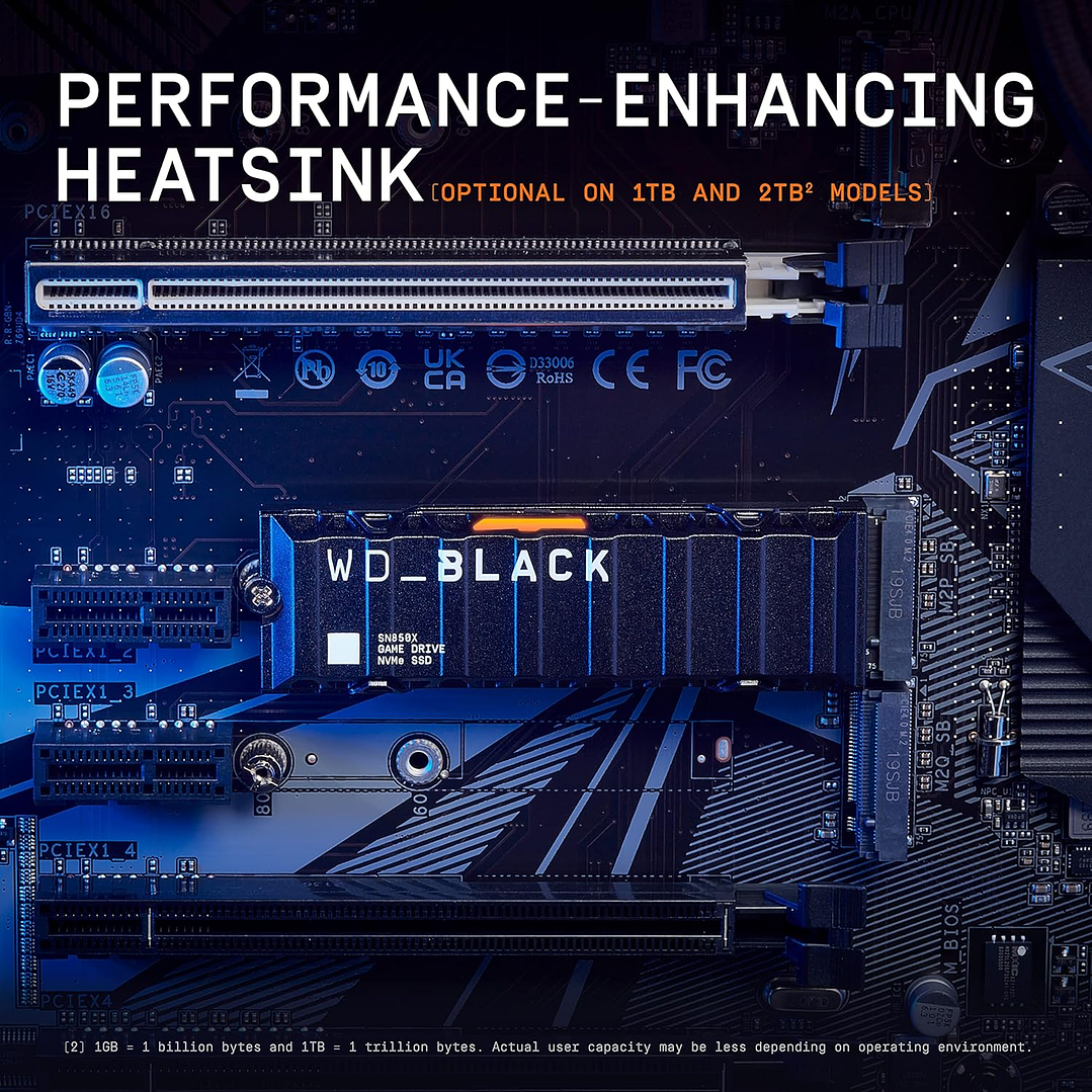 WD_BLACK SN850X 2TB NVMe SSD Heatsink (PC/PS5) 8