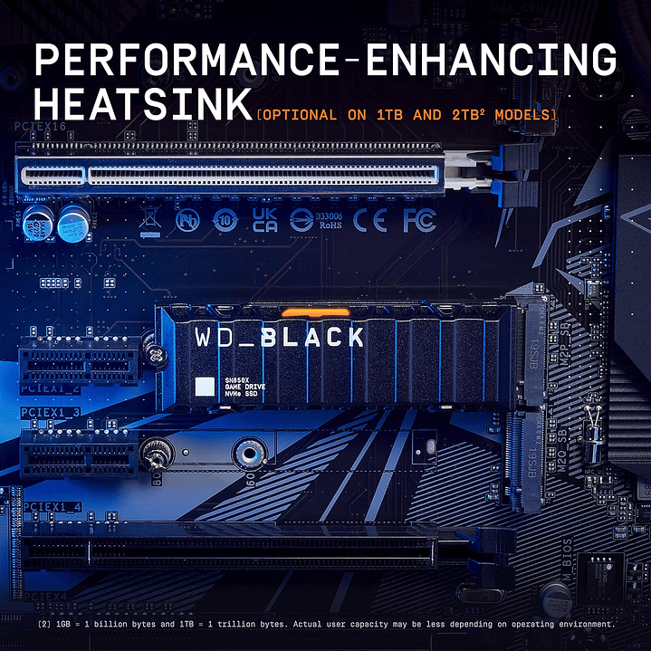 WD_BLACK SN850X 2TB NVMe SSD Heatsink (PC/PS5) 8