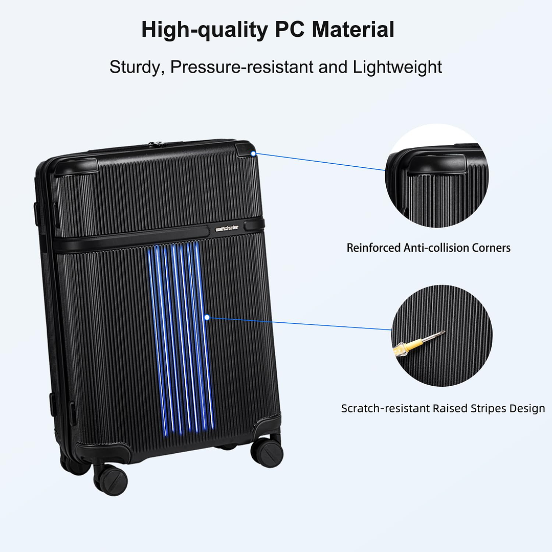  Arctic Hunter 3-Piece Luggage Set - 20