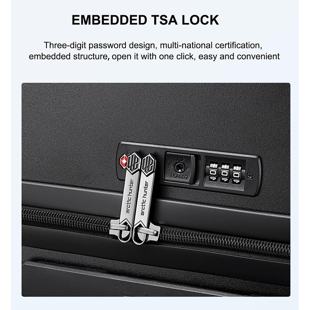  Arctic Hunter 3-Piece Luggage Set - 20