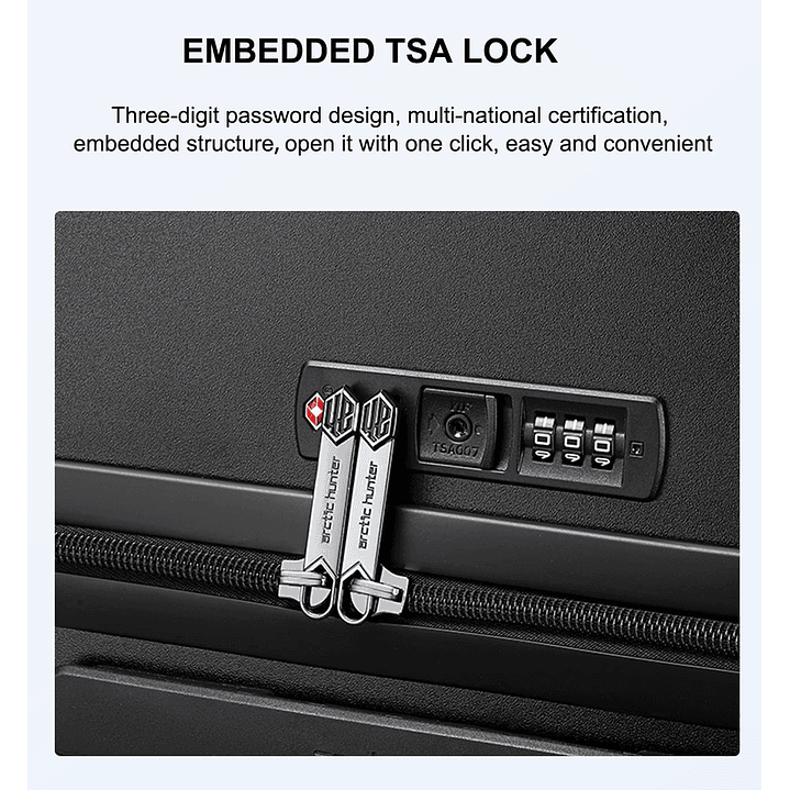  Arctic Hunter 3-Piece Luggage Set - 20