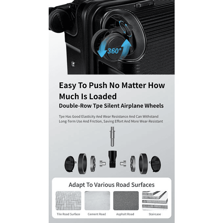  Arctic Hunter 3-Piece Luggage Set - 20