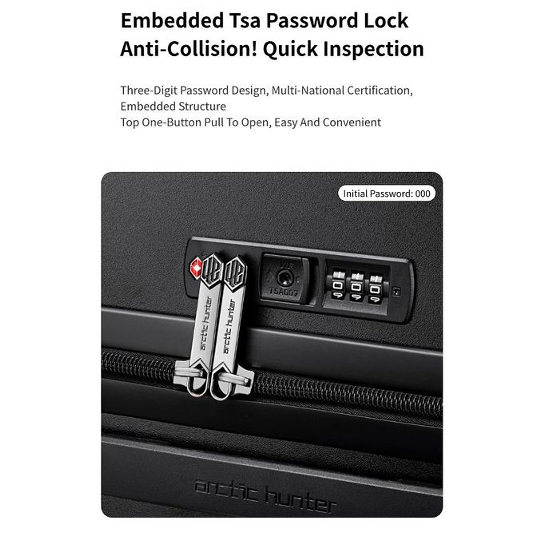  Arctic Hunter 3-Piece Luggage Set - 20