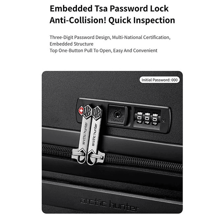  Arctic Hunter 3-Piece Luggage Set - 20