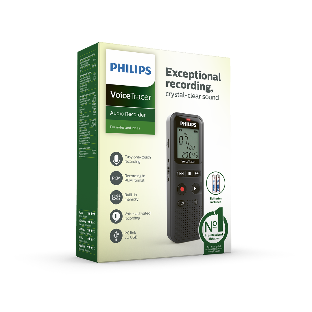 Philips VoiceTracer - Gravador Digital 1