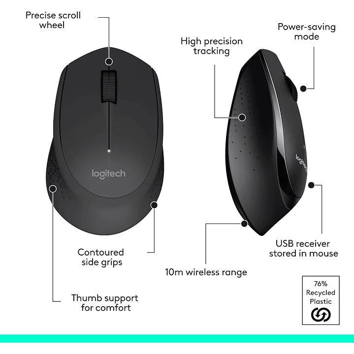 Logitech Wireless Teclado e Mouse MK345 6