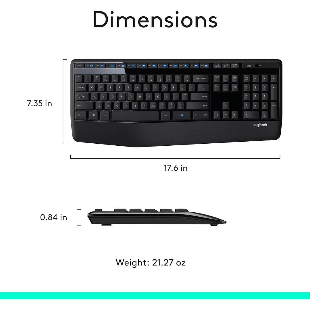 Logitech Wireless Teclado e Mouse MK345 10