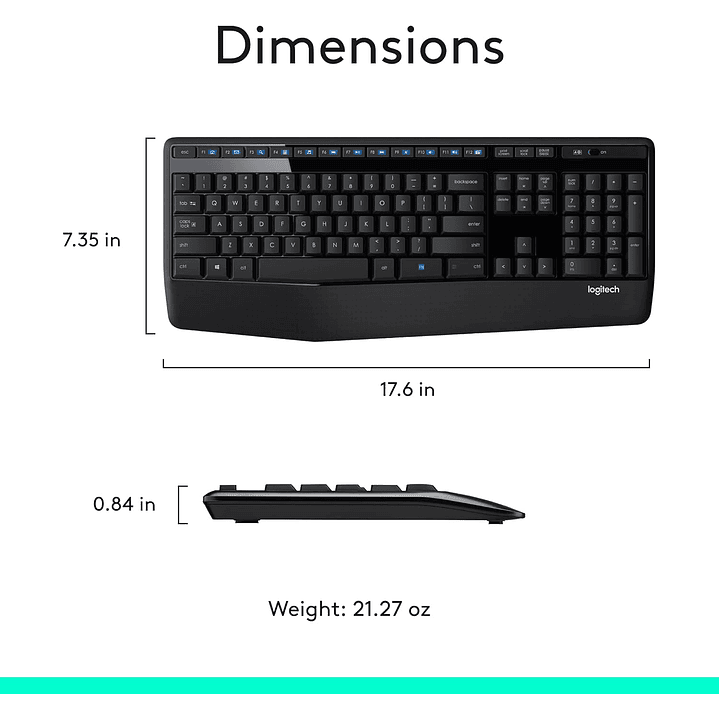 Logitech Wireless Teclado e Mouse MK345 10
