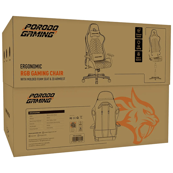 Cadeira Gamer Porodo PDX2513  5