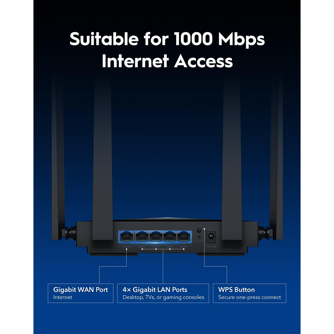 Cudy Dual Band BE3600 Wi-Fi 7 Router (WR3600) 2