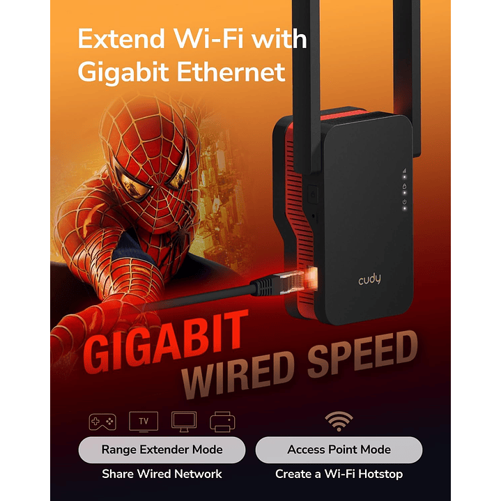 Cudy AX3000 Mesh Wi-Fi 6 Range Extender (RE3000) 10