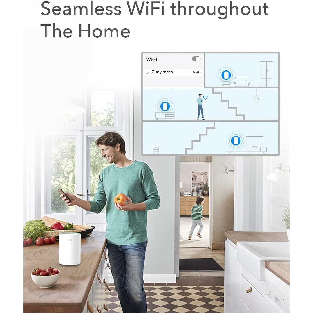 Cudy M1300 3-Pack AC1200 Sistema Wi-Fi Mesh  4