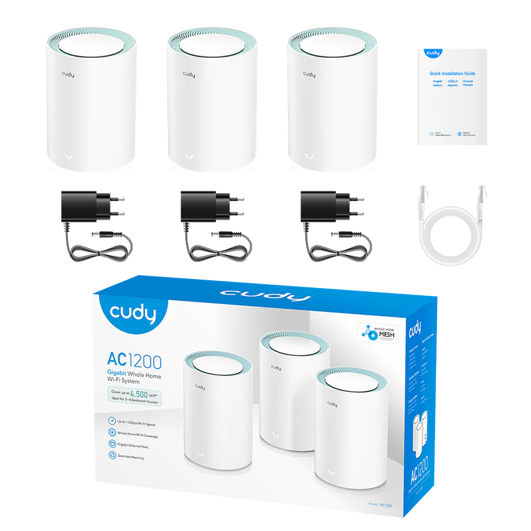Cudy M1300 3-Pack AC1200 Sistema Wi-Fi Mesh  8