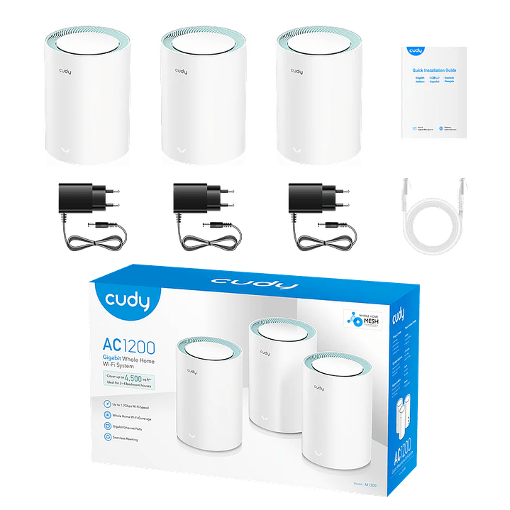 Cudy M1300 3-Pack AC1200 Sistema Wi-Fi Mesh  8